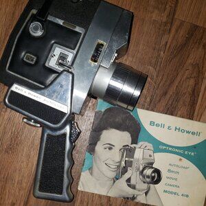Bell and howell optronic eye 8mm movie camera model 412